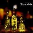 thumbnail image 2 of Solar Powered 20 LEDs Wine Bottle Lights with Cork Fairy String Light for DIY Party Halloween Christmas Wedding Decoration(warm white), 2 of 8