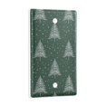 thumbnail image 2 of Yayeee Blank Wall Plate Cover 1-Gang 4.5"x2.7" Home Unused Decorative Outlet, New Year Tree Pattern, 2 of 7