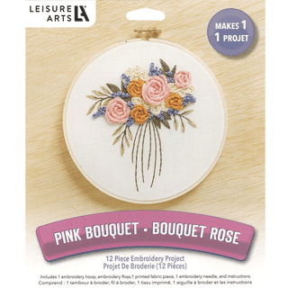 Leisure Arts Embroidery Kit 6 Desert Flower - embroidery kit for beginners  - embroidery kit for adults - cross stitch kits - cross stitch kits for  beginners - embroidery patterns 