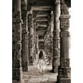 thumbnail image 3 of Moreau, Marc 18x24 Black Modern Framed Museum Art Print Titled - At the Temple-India (BW), 3 of 5