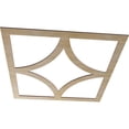 thumbnail image 2 of 30"OD x 19 1/4"ID x 3/8"T Statesman Wood Fretwork Pierced Ceiling Medallion, Birch, 2 of 3