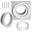 thumbnail image 2 of RYUJNDK Dryer Vent Connector Set Dryer Vent Wall Plate Twist Lock Dryer Duct Connector Set for Dryer Washer Bathroom Laundry, 2 of 12