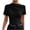 Black, variant on Staron Summer Tops for Women Casual Short Sleeve Round Neck Pullover Blouse Solid Color Fashion Basic Loose Comfy Shirt, Black XXL