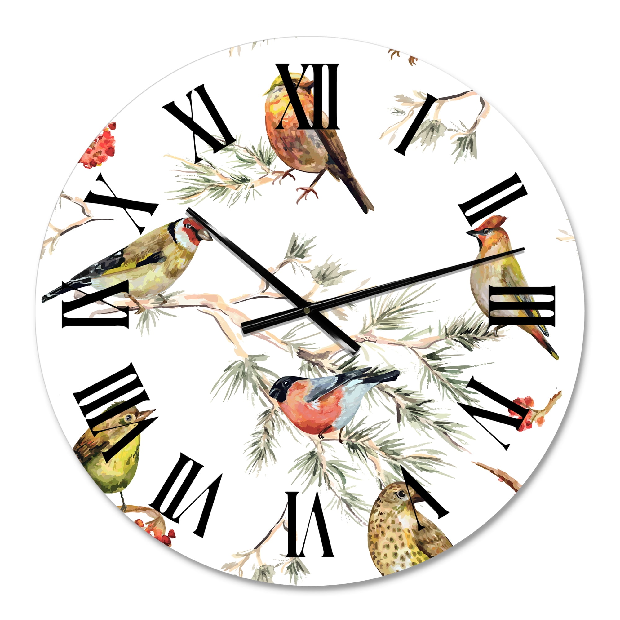 Designart 1 in Quartz Traditional Wall Clock