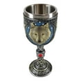 thumbnail image 6 of Ebros Alpha Gray Wolf Celtic Tribal Tattoo Red Crystal Wine Chalice Goblet Cup, 6 of 7