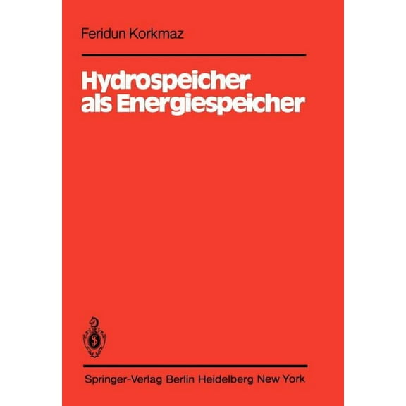 Hydrospeicher ALS Energiespeicher, (Paperback)