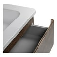 thumbnail image 3 of Modern Wall-Mounted Bathroom Vanity with Washbasin | Comfort Rosewood Collection with Side Vanity Cabinet | Non-Toxic Fire-Resistant MDF-48"(12+24+12)-Omega Collection 24", 3 of 4