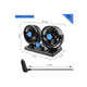 thumbnail image 2 of Ventilador Doble Auto Coche Portátil Con 2 Velocidades Xtellar negro, 2 of 4