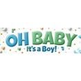 thumbnail image 4 of LUUFILx Baby Shower Backdrop for Baby Boy Banner with Balloons and Footprints Ideal for Party Decorations Photography Backgrounds Wall Banner Occasion, 4 of 8