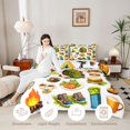 thumbnail image 3 of Erosebridal Teens Adventure Camping Accessories Full Size Comforter Sets 3 Pieces,Funny Food Bedding Sets for Boys Girls,Breathable Home Decor, 3 of 6