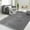 Carbon, variant on HR Plush Grey Solid Color Shag Rug - Thick Pile, High-End, Soft & Cozy Floor Carpet for Bedroom & Living Room