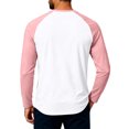 thumbnail image 4 of Evdexr Men's Henley Shirts 2026 Raglan Long Sleeve Tees Fall Athletic Sport Loose Fit Shirt Buttons Breathable Lightweight Casual T Shirts 2XL, 4 of 6
