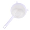 thumbnail image 1 of Colador higiénico no reactivo de malla de nailon para tamizar y escurrir, solución de almacenamiento compacta para las necesidades de su cocina, plástico PP blanco de 18 cm, 1 of 5