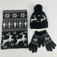 thumbnail image 5 of Winter Beanie Hat for Women Unisex Scarf Hat Gloves Set for Winter, 5 of 5