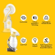 Medela Perfect Pair Bundle, Includes Harmony Manual Breast Pump & Silicone Breastmilk Collector