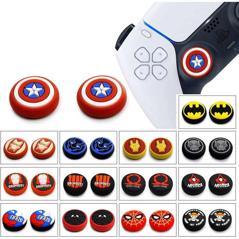 for PS5 PS4 PS3 Xbox 360 Xbox One Switch Pro Wii u Controller Silicone  Thumb Grip Cap Joystick Thumbstick (#J) 