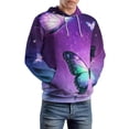 thumbnail image 5 of Dreamy Purple Butterfly Pattern (90)-1 Men's Women New Sweatshirt Hoodie Men's Plus Size Sweatshirt Hooded Sweatshirt 3d Printed Street Men's Cloth, 5 of 6