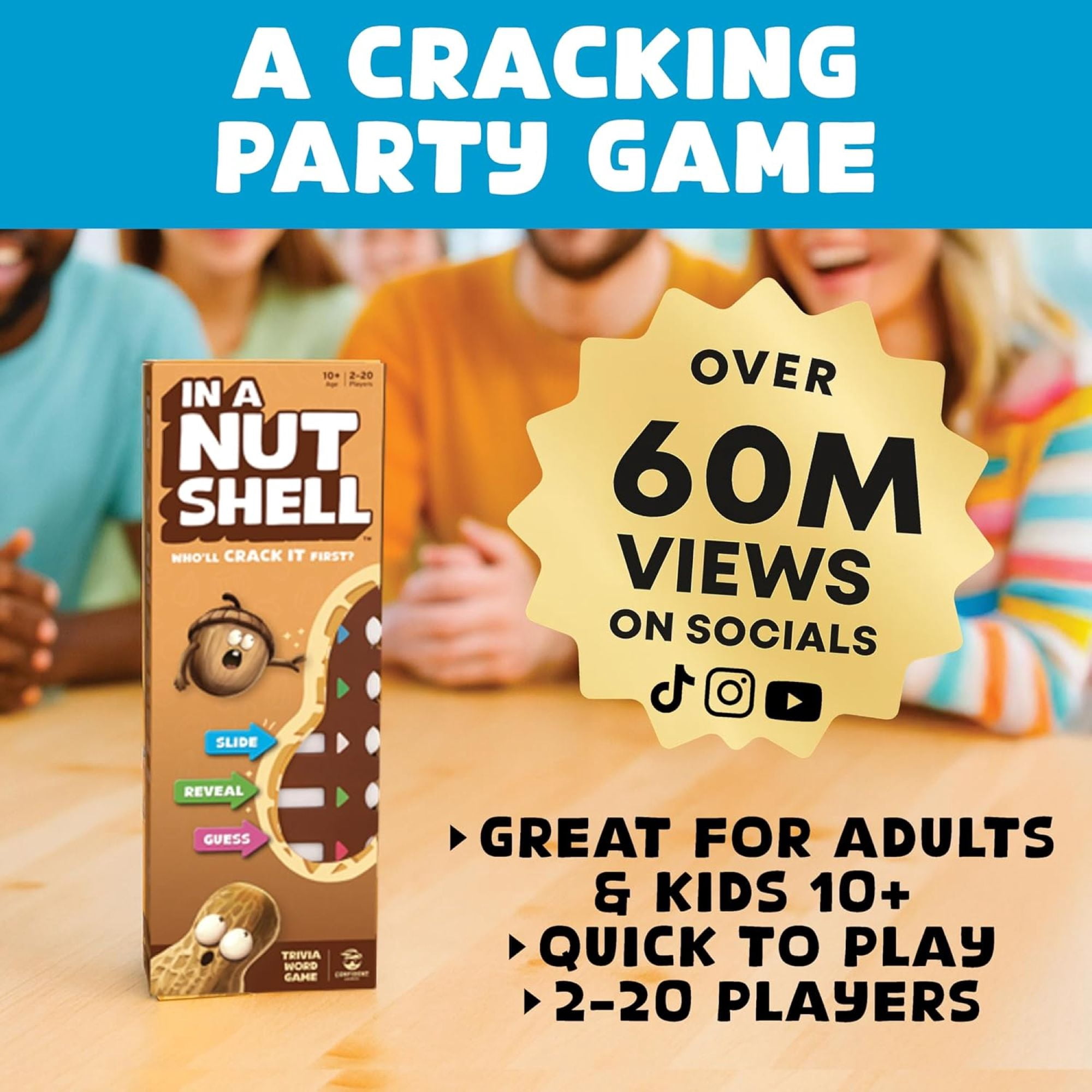In a Nutshell Family Party Game for Ages 10+, from Asmodee