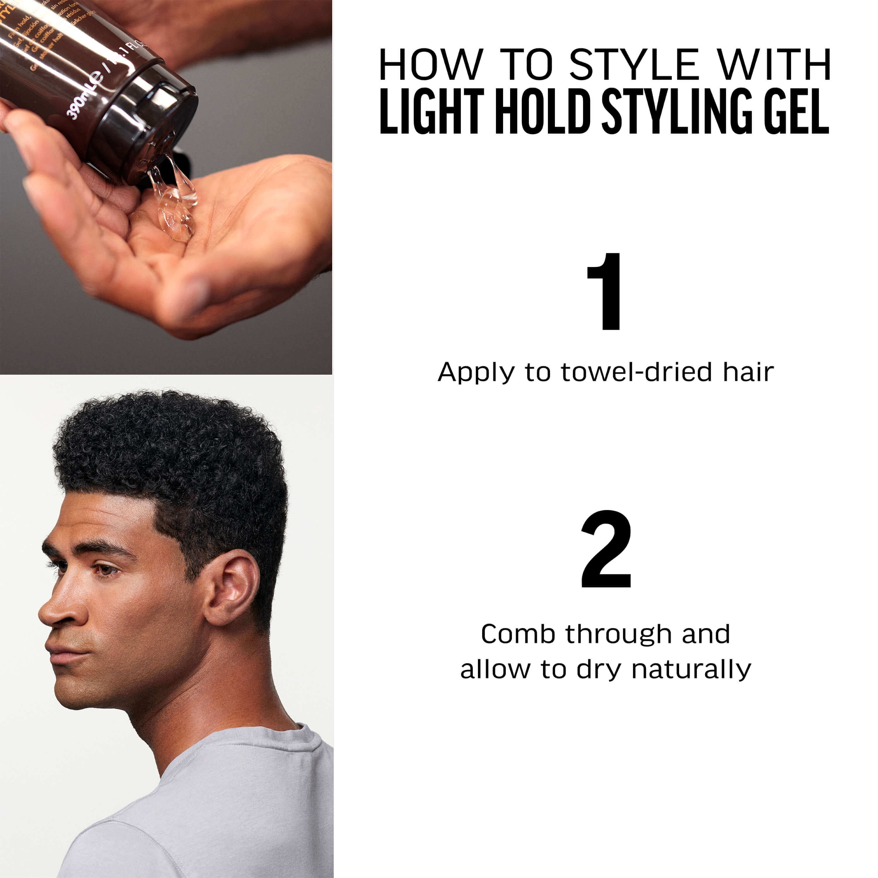 AMERICAN CREW Light Hold Gel – 390 Ml Tube, Für Leichten Halt & Glanz