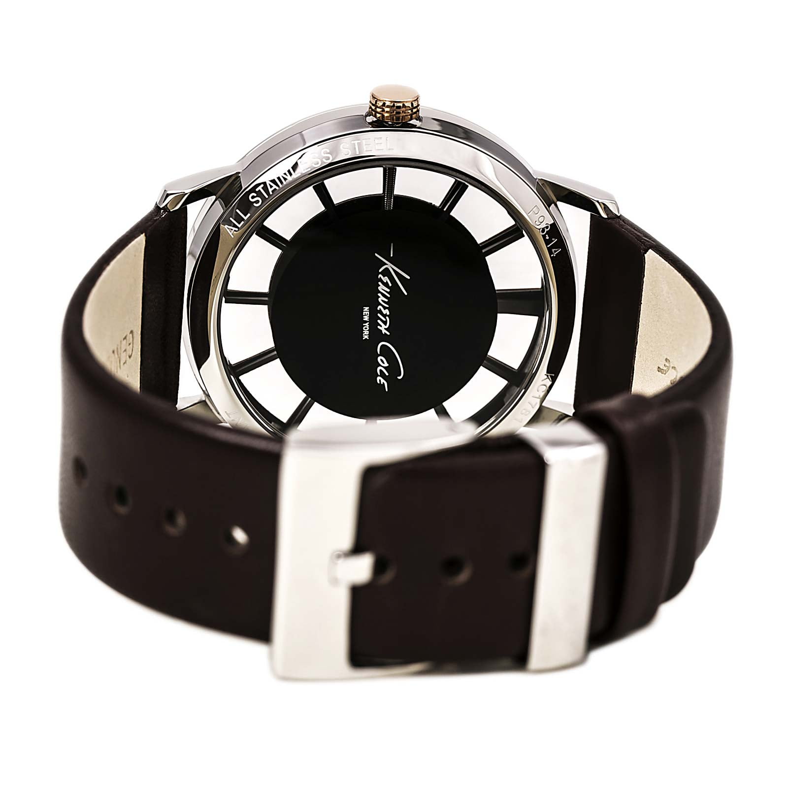 Men's Transparency Brown Analog Watch KC1781 New In Box - Walmart.com
