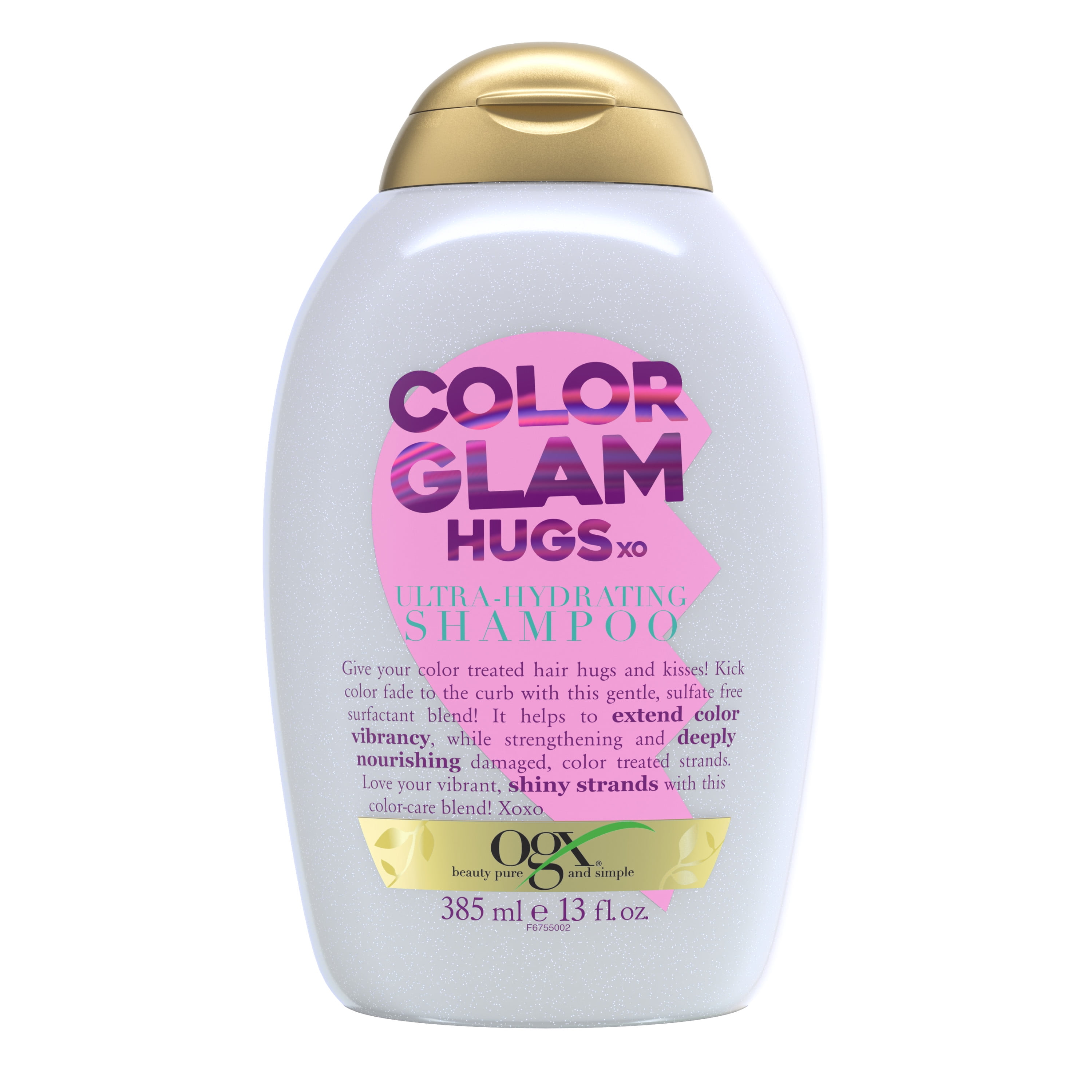 pause Orkan Stor vrangforestilling OGX ColorGlam Ultra Hydrating Shampoo for Color-Treated Hair, 13 Fl Oz -  Walmart.com
