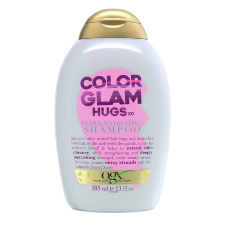 OGX ColorGlam Ultra Hydrating Shampoo for Color-Treated Hair, 13 Fl Oz