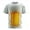 Light Yellow, variant on European And Beer Festival Men's Casual Loose And Refreshing Festival Features Beer Printing Round Neck Short Sleeved T Shirt