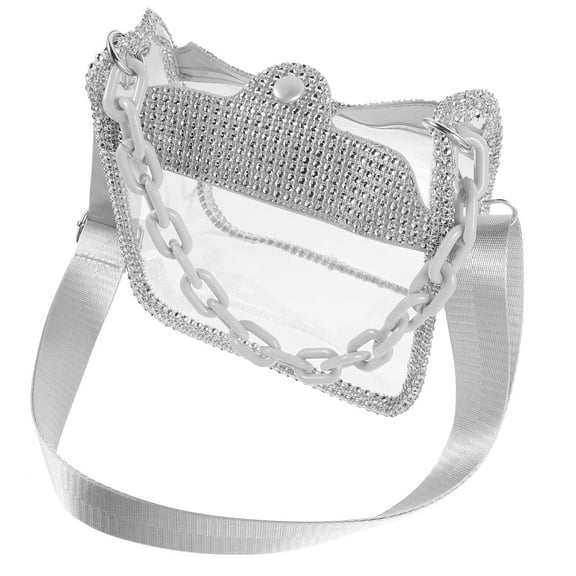 DINHEAROM Tote Bags For Women Clear Pvc 1Set Fashionable Storage