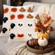 thumbnail image 5 of Decoraciones de Halloween, adornos de Halloween, regalos de Halloween, decoración del hogar con fantasma bordado, calabaza de Halloween, cojín de telaraña, funda de almohada de poliéster., 5 of 6