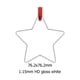 thumbnail image 1 of BEAUTYSUB 1,15 mm HD de una cara blanco brillante LS-CO011 Sublimación de alta definición Adornos navideños personalizados decorativos, 1 of 4