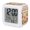 Pumpkin,DeepAmber,Cinnamon,Cream, variant on Coffee Gnomes Fall Digital Alarm Clock for Bedrooms,Smart LED Alarm Clock with 7 Color Changing Night Light,Thanksgiving Maple Autumn Brown Plaid Silent Wake Up Clocks for Sleep Study 3.2"x3.2"