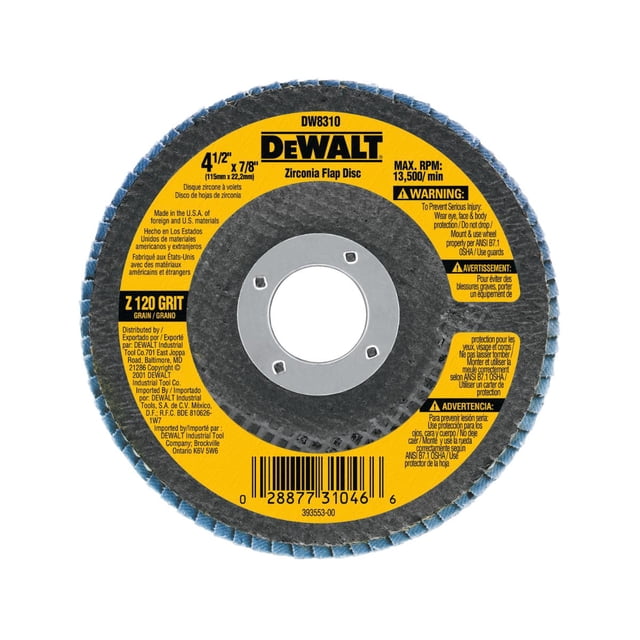Disco Laminado DEWALT 4-1/2 pulgadas para Desbaste Pulir
