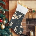thumbnail image 5 of Haosy Christmas Stockings for Christmas Tree Fireplace Family Holiday Party 18 inch Sleep Cute Deer, 5 of 8