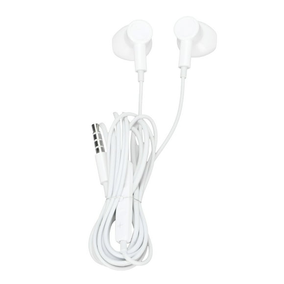 Auriculares con cable ME530 de 3,5 mm y graves potentes con control de volumen para teléfonos Android, color blanco