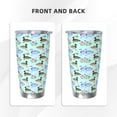 thumbnail image 3 of Salouo Mallard Duck Of Lotus Flowers Print 20oz Tumbler with Lid,Stainless Steel Vacuum Insulated Tumbler Durable Insulated Coffee Mug Thermal Cup with Splash Proof Sliding Lid-Straw Two-piece Set, 3 of 8