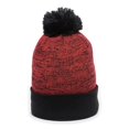 thumbnail image 3 of Outdoor Cap PWC-100 Heathered Acrylic Knit-Red/Black, 3 of 3