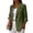 Green, variant on Linen Blazer Women Summer Lightweight Button 3/4 Stretchy Ruched Sleeve Business Casual Office Work Suit Jacket with Pockets Plus Size Linen Blazer Jacket Lightweight Dressy Coat Outfits
