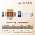 thumbnail image 2 of Cajas de envío RLAVBL, juego de 40 unidades, 8 x 6 x 4 pulgadas, cartón blanco, 2 of 6