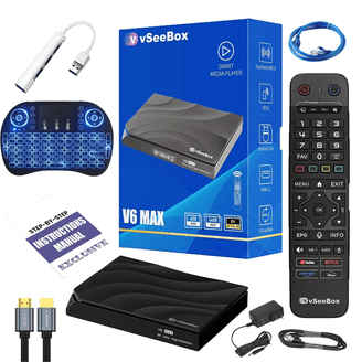 2025 Vseebox V3 Plus Version Voice Control, 8K HDMI&Ethernet Cable