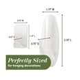 thumbnail image 3 of Command Wall Hooks Variety Pack, Limited Edition Radiant Pearl Color, Holds 3 lbs, 10 Hooks, 12 Strips, 3 of 11