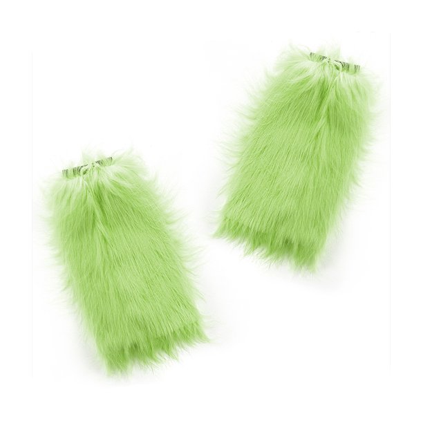 Fun Central furry leg warmers neon green
