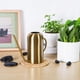 thumbnail image 3 of Maceta de riego de estilo moderno o para colgar plantas de interior, de acero inoxidable dorado, 3 of 9
