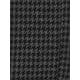 thumbnail image 5 of INSPIRE CHIC Vestido sin mangas de corte ajustado y acampanado de cuadros houndstooth por encima de la rodilla L Negro Gris, 5 of 6