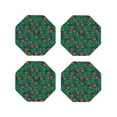 thumbnail image 1 of Vsdgher Good Luck Ladybug Print Leather Coasters for Drinks, Durable Drink Coasters 4 Set for Tabletop Protection, Luxurious Home Décor and Housewarming Gift-Octagon, 1 of 6