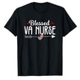 thumbnail image 1 of AALJY T-Shirt pour Femmes « Blessed VA Nurse Cute RN Veteran Nursing », 1 of 1