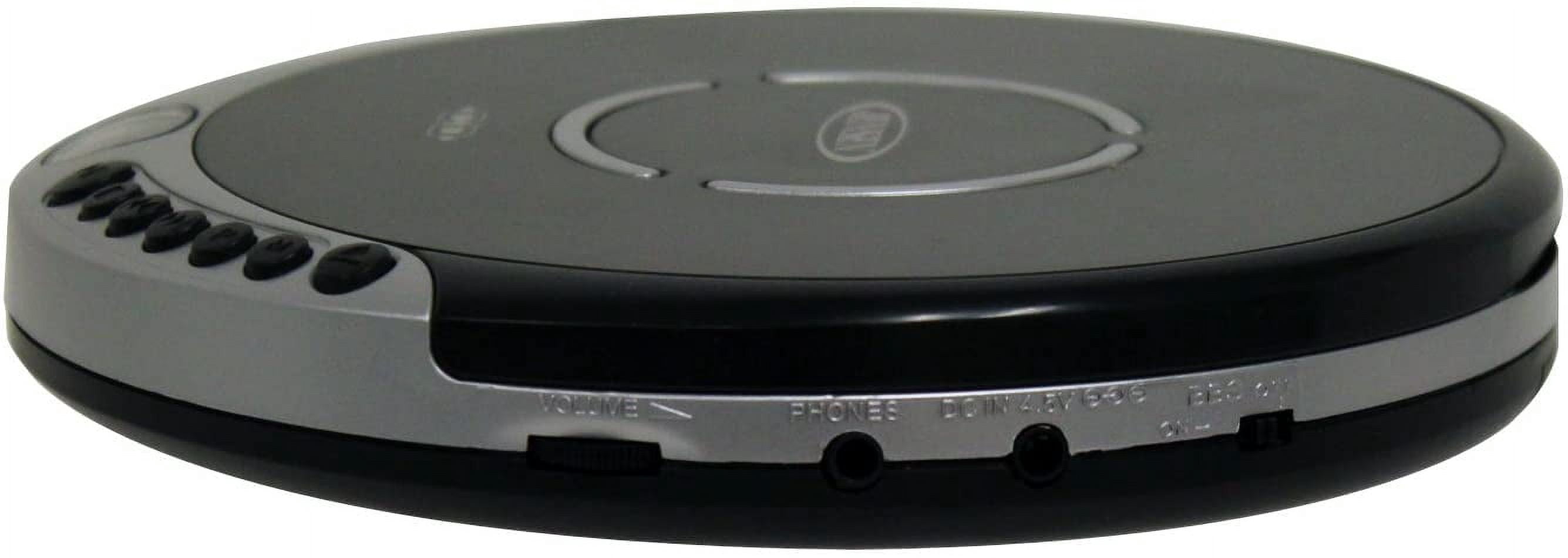 Jensen Portable CD Player with B Boost, Silver, JENCD60R