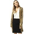 thumbnail image 3 of Women's Open Front Sequin Coat Las Vegas Blazer Party Club Cocktail Jacket Outerwear, 3 of 7