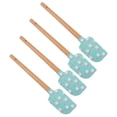 thumbnail image 2 of 4Pcs Easter Baking Spatulas Scrapers Assorted Color Flat Blade Silicone Wood, 2 of 8