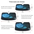 thumbnail image 5 of Universal Fit Accordion Auto Sunshade Windshield Sunshade 53'' x 23.5'' Robot Hand, 5 of 8