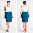 thumbnail image 6 of Jack david Womens Plus Size Stretch 24'' Length Casual Twill Cotton Skirt A500, 6 of 7
